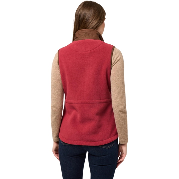 Alan Paine Womens Alysham Fleece Weste AYLLWCT - Cranberry